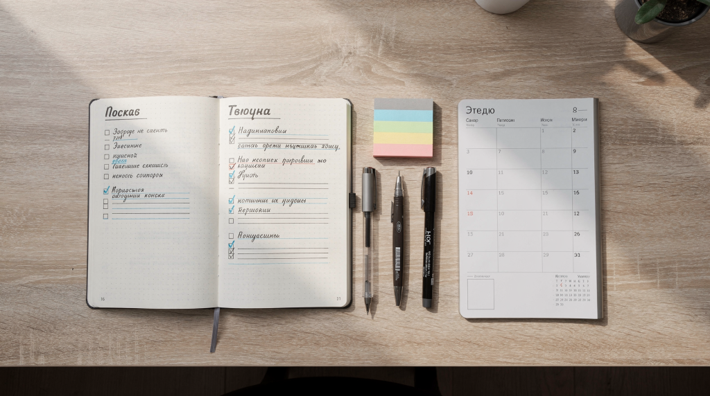 Как перенести задачи из Bullet Journal в личную систему планирования